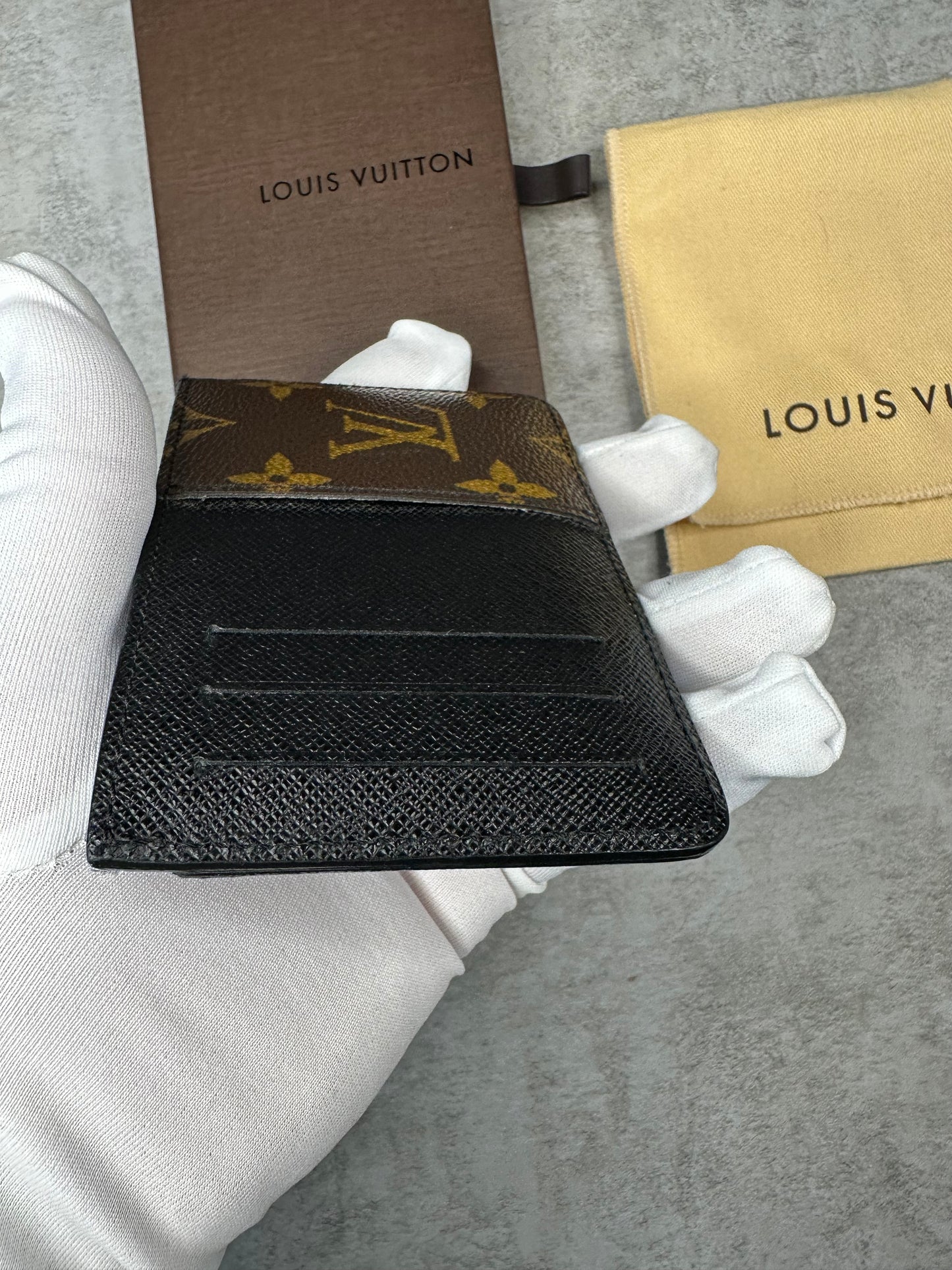 Louis Vuitton Neo Porte Cartes Card Holder Monogram Macassar