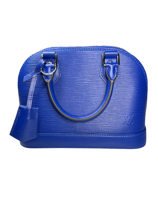 Louis Vuitton Alma BB Epi Blueberry Shoulder Bag