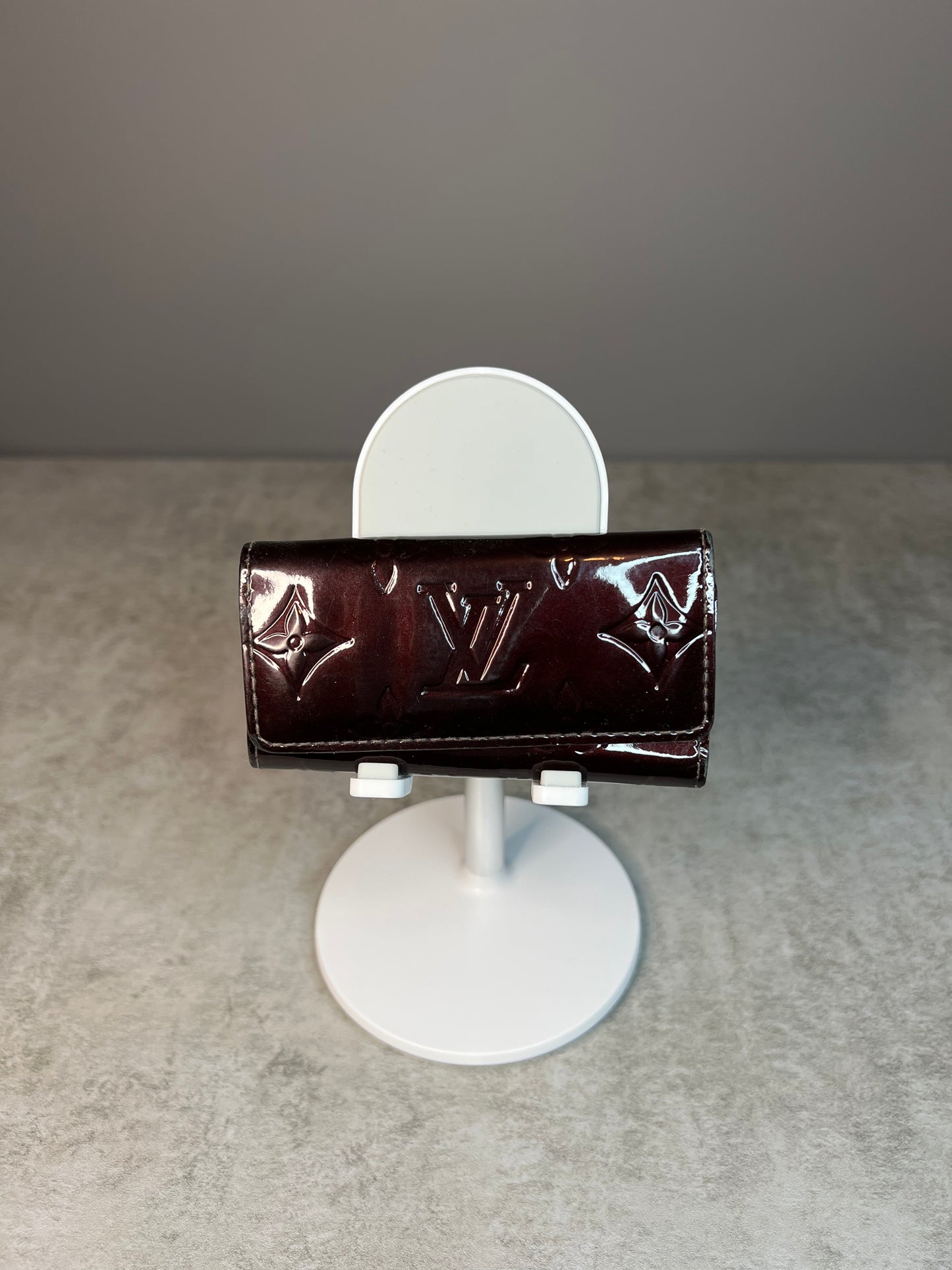 Louis Vuitton Burgundy Vernis 4 Key Holder