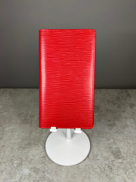 NEW Louis Vuitton Red Epi Bifold Wallet