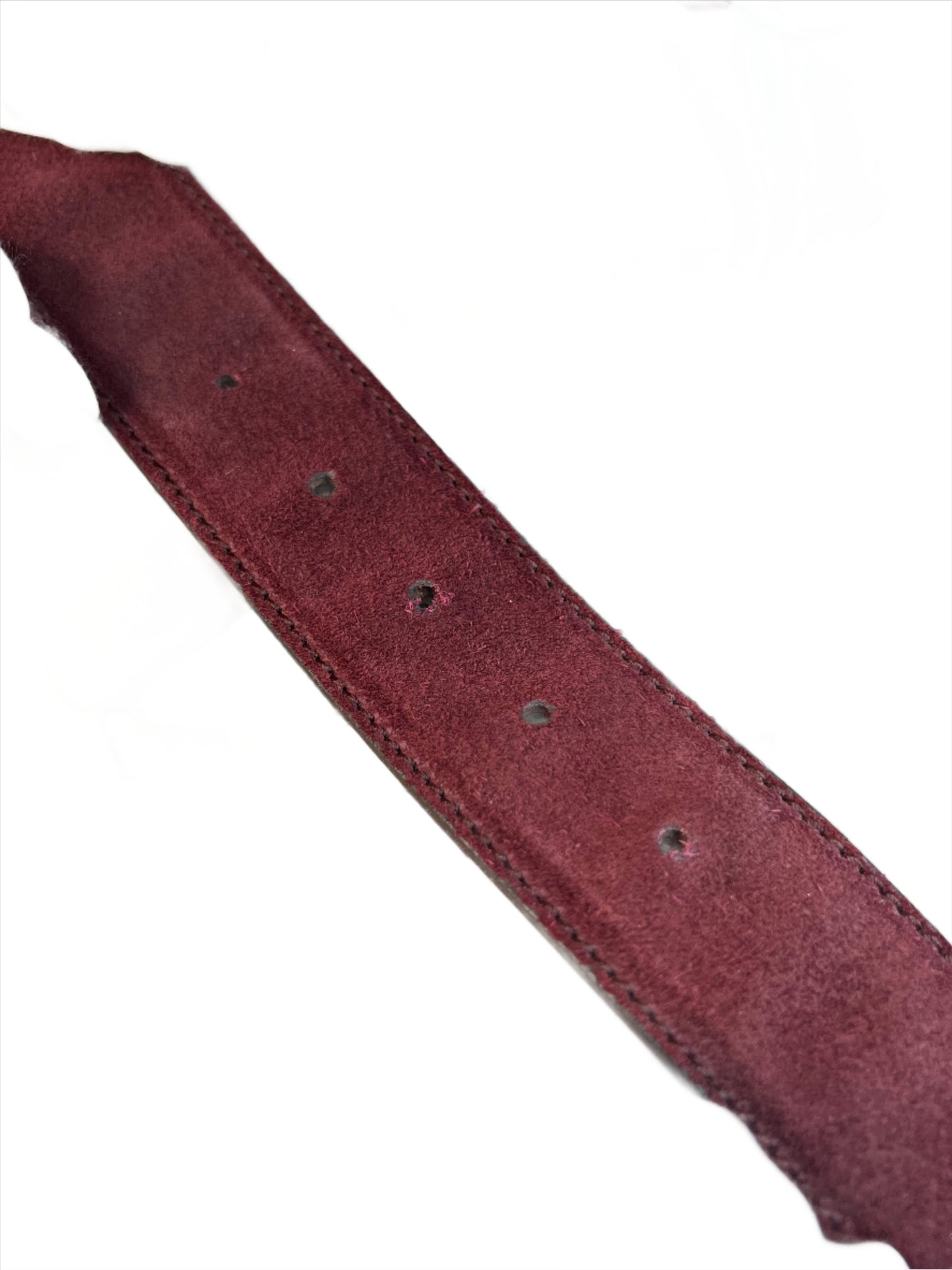 Gucci Burgundy Suede Belt