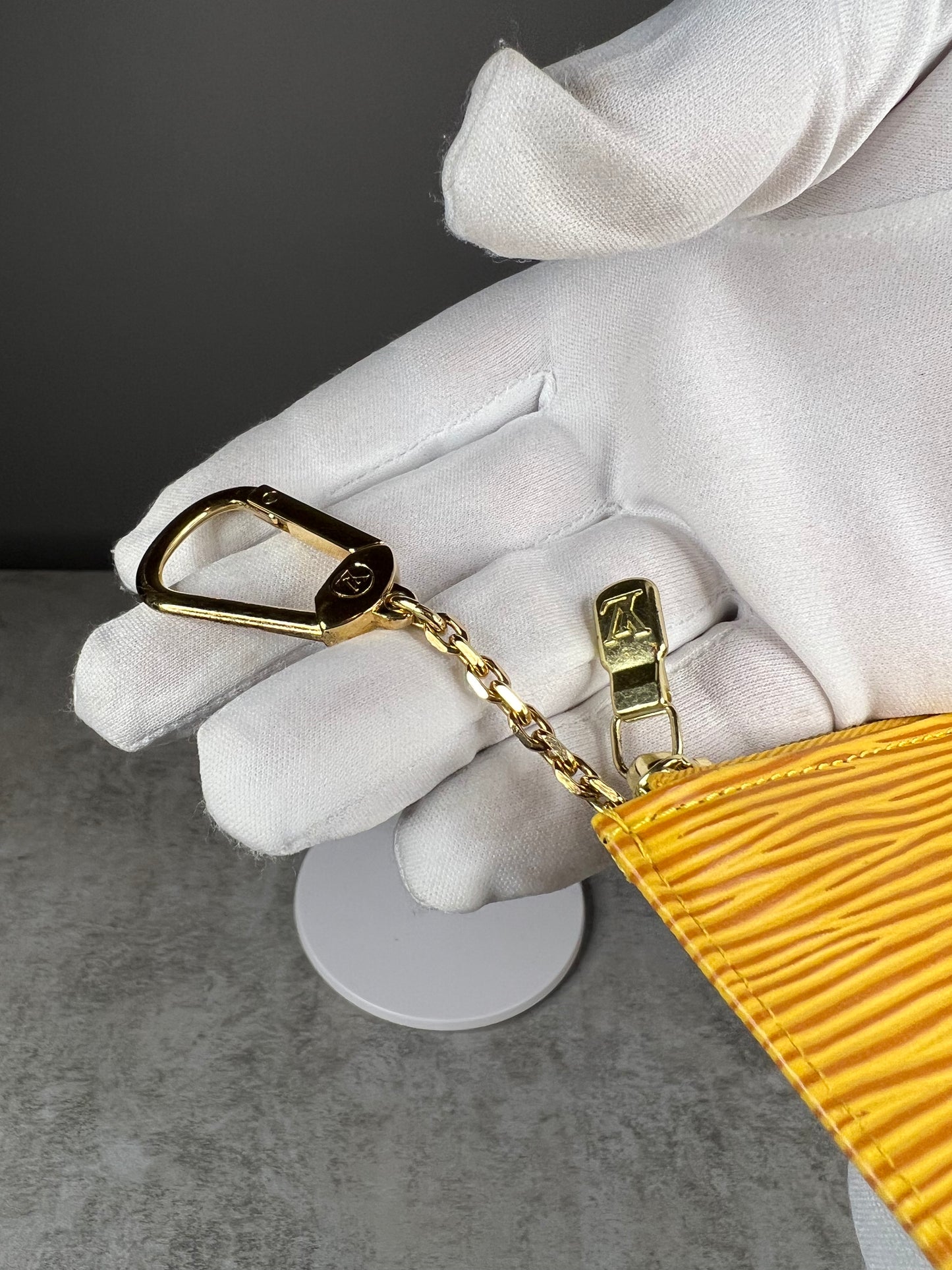 Louis Vuitton Yellow Epi Key Cles