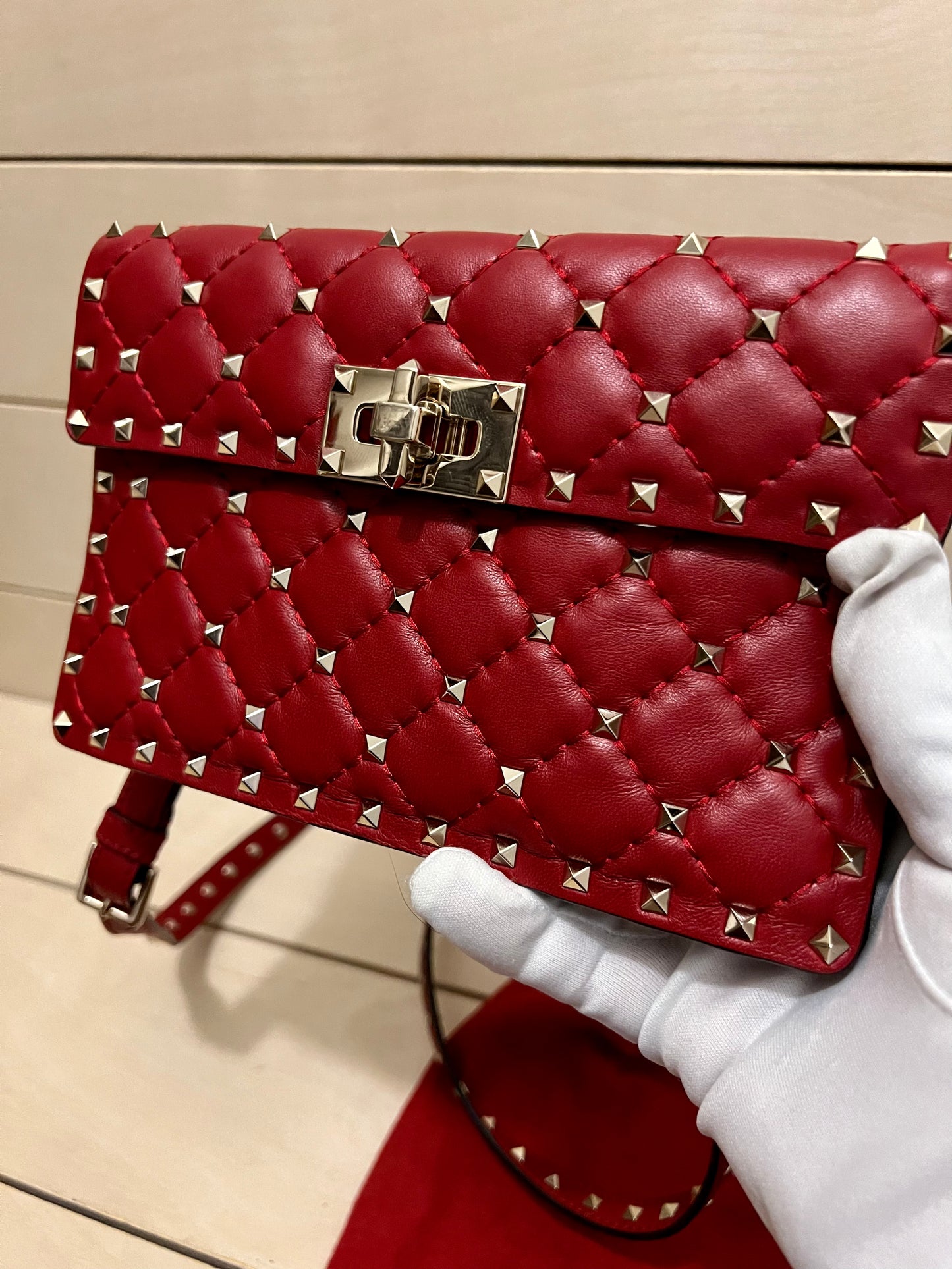 Valentino Garavani Rockstud Spike Shoulder Bag