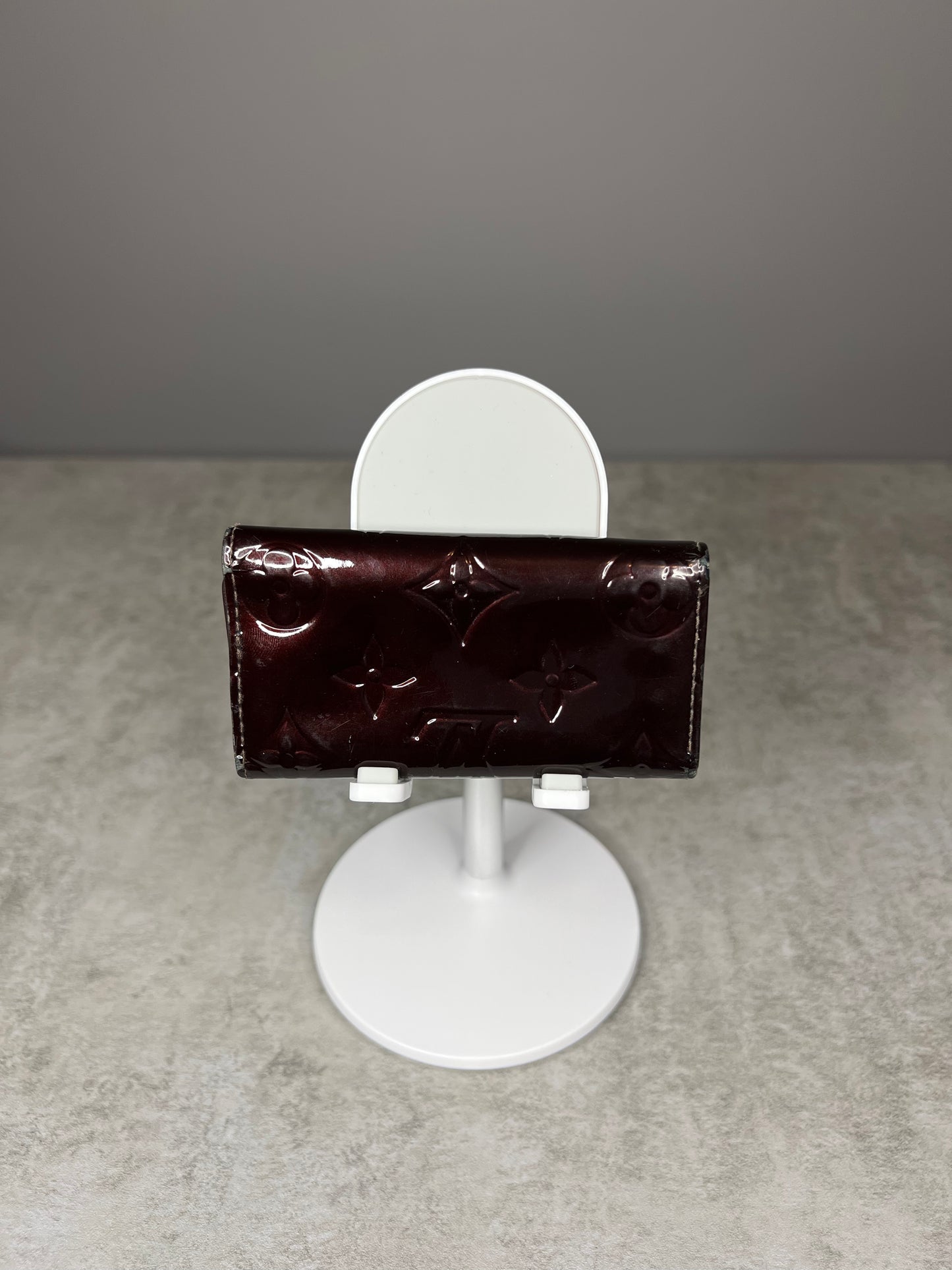 Louis Vuitton Burgundy Vernis 4 Key Holder