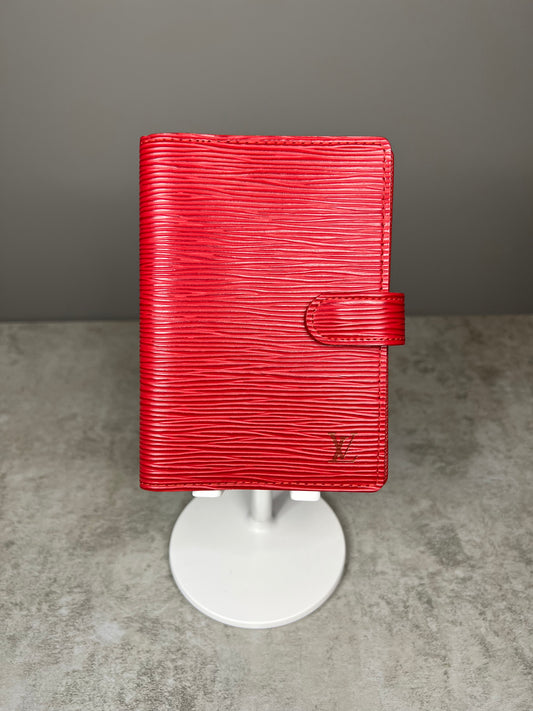 Louis Vuitton Red Epi Agenda PM